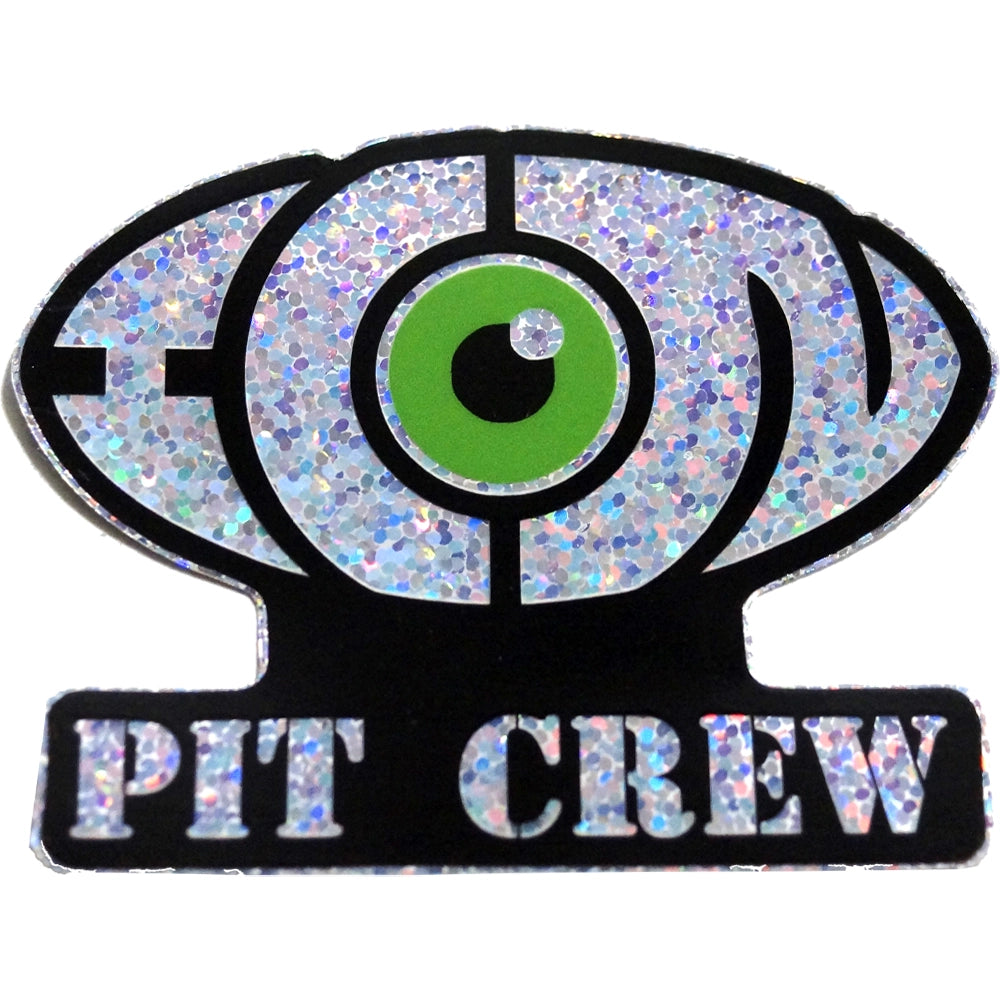 Pit Crew Glitter Sticker