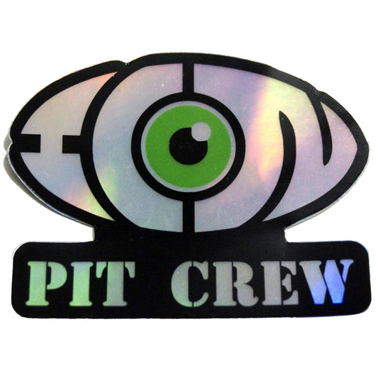 Pit Crew Rainbow Reflective Sticker