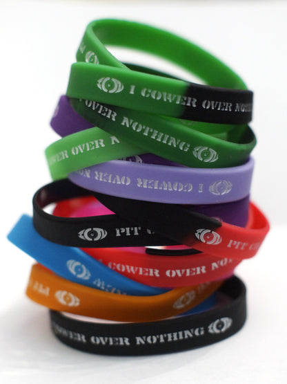 Pit Crew "I Cower Over Nothing" Wristbands